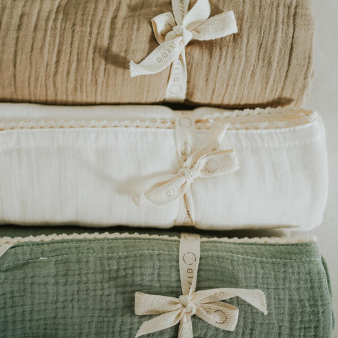 DORMIKID Muslin Baby Swaddle Blankets Organic Cotton Extra Soft Oeko-TEX Standard Newborn Swaddling Receiving Wrap