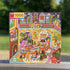 eeBoo Piece and Love Family Dinner Night, 1000 Piece Square Jigsaw Puzzle for Friends and Family