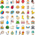 50 PCS CVCC & CCVC Object Magnets, Magnetic Thickened Fridge Magnets Adorable