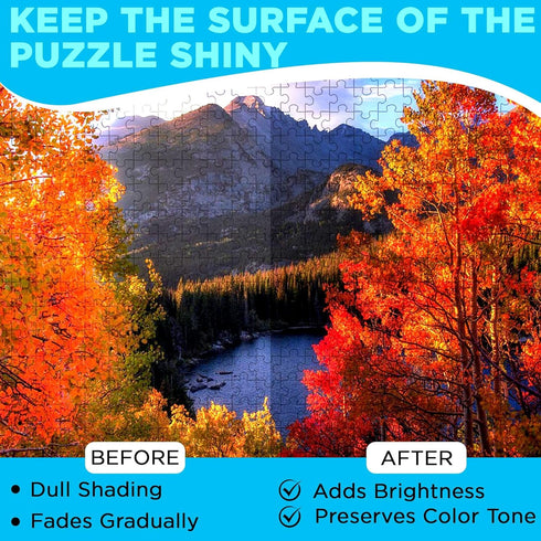 Pack 2 1000/1500/3000 130ml X2 Darice Jigsaw Puzzle Glue Clear, Easy-On Applicator Head, Quick-Drying of Non-Toxic
