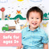 SPARK & WOW Wooden Magnets - Farm - Set of 20 - Magnets for Kids Ages 2+ - Cute Farm Magnets for Fridges, Whiteboards and More