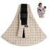 Lujifo Baby Sling Carrier for Toddler, Houndstooth Baby Carrier Sling, Premium Cotton Linen