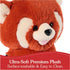 1 10 GUND Cedar Red Panda Plush, Premium Red Panda Stuffed Animals for Ages and Up, Orange/Blue