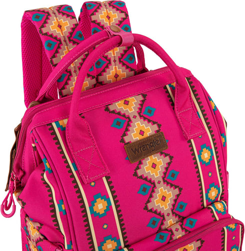 Backpack WG2204-9110HPK Montana West Wrangler Callie Diaper Bag with Stroller Straps Multifunction Baby Travel Bag