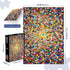 1000 27.56 19.68 Inches, Impossible Hard Jigsaw Puzzles Pieces for Adults -Challenging Colorful Cube Art, Premium Matte
