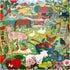 1000 23" 23" eeBoo Piece Puzzle - English Pastures Jigsaw Puzzle for Adults, Square x Made with Recycled Board