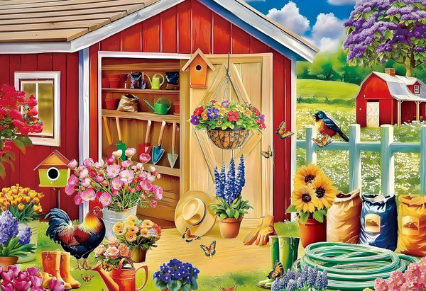 300 Piece Puzzles for Adults, Jigsaw Puzzles for Kids - Farm Garden