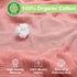 100% 47 47 Inch Cozy Organic Cotton Muslin Baby Blanket - x Breathable Muslin Baby Girl Blanket, Hypoallergenic