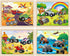 Box(12.2*9.4 24 3-5, 4-6, SYNARRY Large Wooden Monster Truck Puzzles for Kids Gift in), Piece Puzzles for Toddlers Wood
