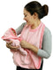 Frenchie Mini Couture Extra Large Hands Free Absorbent Hooded Towel, Pink,