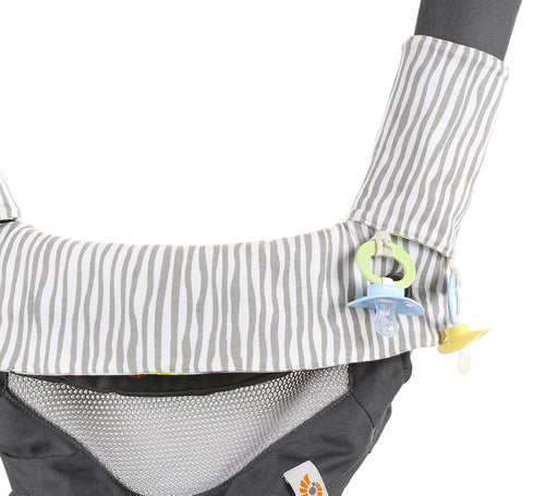 360 Premium Drool and Teething Reversible Cotton Pad | Fits Ergobaby Four Position + Most Baby Carriers | Pink