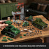 MISTBUY WW2 Sets (1452 Army Tank Toys Building Compatible with Lego Pieces), Includes US Sherman & Stuart Tanks