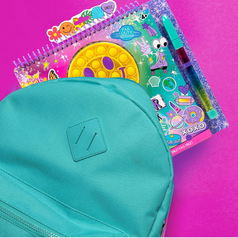 Set, 6, 7, 8, 9 Just My Style Pop & Color Sketchbook, Creative Fidget Sketchbook and Pen Great Weekend Activity
