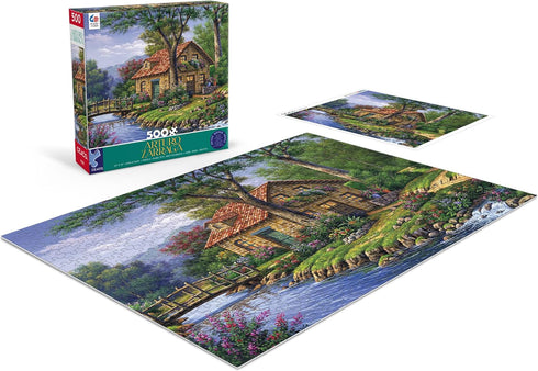 Ceaco 500 Piece Jigsaw Puzzle - Arturo Zarraga Cottage by The River