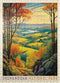 MyPuzzle Shenandoah National Park: Rolling Hills - Vintage Poster Premium 500 Piece Jigsaw Puzzle for Adults
