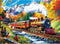 najiaxiaowu 500 Piece Puzzle for Adults,Mountain Train Puzzles for Adults Elderly,Recycled Cardboard Winter