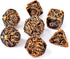 Metal Dice Set D&D: Hollow Polyhedron 7pcs Dungeons and Dragons Skull Style, Suitable for Role-Playing Games