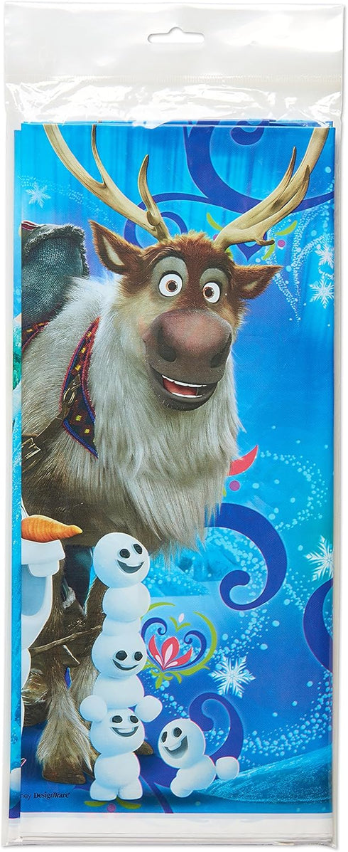 American Greetings Frozen Magic Plastic Table Cover, 54" x 96" Size