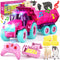 Funwee RC Tractor Toy Set with Light & Sound, Kids Farm Car