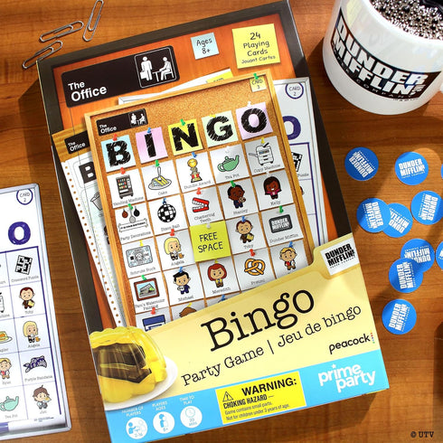 The Office Bingo Board Game for 24 Players, Perfect for Office Parties and Birthday Celebrations