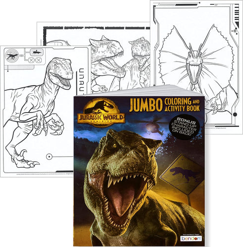 Jurassic World Jumbo Coloring and Activity Book - 64 Pages of Fun