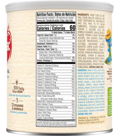 Nestle 14.1-Ounce (Pack 5) Cerelac Wheat Cereal with Milk, Canister