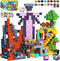 BrightBlox Magnetic Blocks 120PCS Magnetic Building Blocks for Kid 3+, Building Toys for