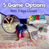 Active Learning Who’s Counting Game - 81 Oversized Number Cards for Addition Subtraction, Multiuse Games for Ages 3-5+
