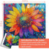 PICKFORU 1000 1000 Sunflower Puzzles for Adults Pieces, Impossible Rainbow Flower Jigsaw Puzzles, Colorful Gradient