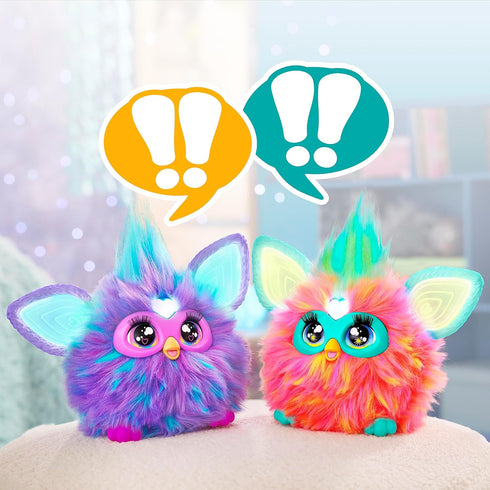 Furby Coral Interactive Plush Toy with 15 Fashion Accessories for 6 Year Old Girls & Boys