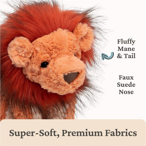 Cozys 0 10" GUND Collection Lion Plush Stuffed Animal for Ages and Up, Orange/Red