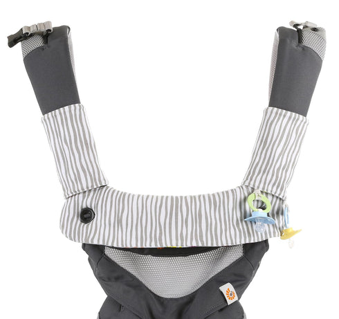 360 Premium Drool and Teething Reversible Cotton Pad | Fits Ergobaby Four Position + Most Baby Carriers | Pink