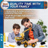 4-in-1 DIY Construction STEM Toy, 603-Piece Excavator Building & Robotics Kit for Boys & Girls 8-12