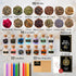 54PCS Wyspell Witchcraft Supplies Kit for Witch Altar - Spell Candles for Witches - Crystals Spell Jars for Witches