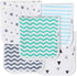 Premium Quality Organic Cotton 5 Pack Baby Burp Cloths – Large, Ultra Soft & Absorbent 3 Layer Burping Rags