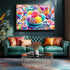 500 (23"x15") Piece Jigsaw Puzzle for Adults Colorful Ice Cream Candy Sweet Dessert with Letters on Back Cool Unique