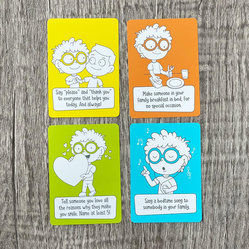 Open The Joy Kindness Cards for Kids, 56 Secret Missions for Little Secret Agents, Boosting Empathy and Social Skills