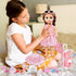 Doll Suitcase Travel Set, 18 inch Doll Clothes and Accessories, 26 Pcs Travel Pillow, Unicorn Bag, Sunglasses, Camera