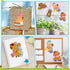 CY2SIDE 36PCS Capy Face Stickers Sheets - Cute Cartoon Animal Make a Face Stickers for School Reward, Make Your Own