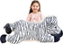 IKASA Large 30" Zebra Stuffed Animal Plush Toy - Cute Jumbo Soft Toys, Huge Fluffy Fat Oversized Plushie