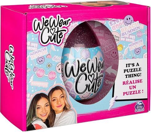 We Wear Cute, 100-Piece Surprise Puzzle in Egg Easter Basket Stuffer with TikTok YouTube Stickers for Kids & Teens