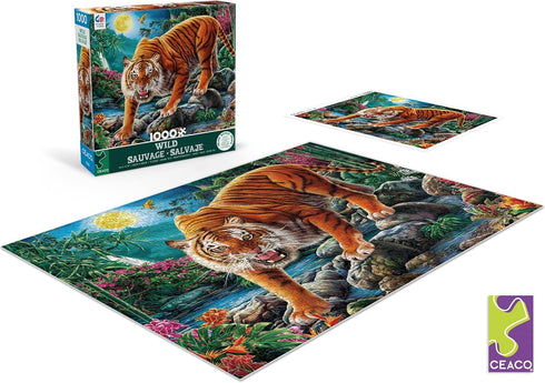 Ceaco - Wild - Night Tigers - 1000 Piece Jigsaw Puzzle