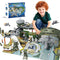Military Base Toy Race Track Set with Airplane, Tanks, Cars, Helicopters, Fighter