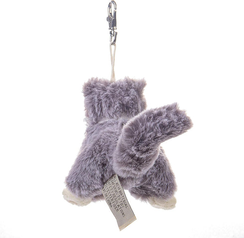 Dilly dudu Gray Cat/Kitten Stuffed Animal Plush Keychain - 4-Inch