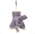 Dilly dudu Gray Cat/Kitten Stuffed Animal Plush Keychain - 4-Inch