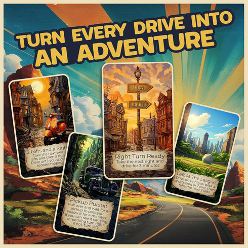 Destination Unknown: Urban Explorer The Road Trip Adventure Card Game | Travel Game for Couples, Friends & Families |
