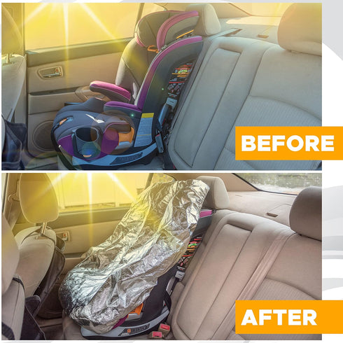 EcoNour Baby Car Seat Sun Shade Cover | Infant Carseat Heat Protector Keeps Toddler Seat at a Cool Temperature |