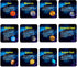 Giant Magnetic Solar System with 12 Individual Briefing Magnets - Perfect for Toddlers and Kids