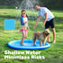 60" (60in, SLOOSH Non-Slip Splash Pad Sprinkler - Outdoor Water Toys Play Mat for Toddlers Kids Dogs, Outside Thickened