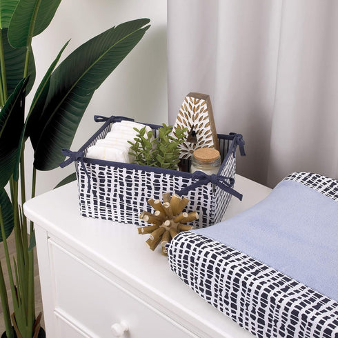 Navy Blue Super Soft Changing Pad Cover - NoJo Seas The Day